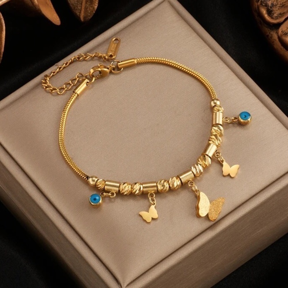Butterfly Charm Bracelet For Women Vintage Bracelets - Picture 1 of 7